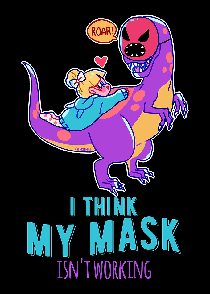 Mask dinosaur costume disg