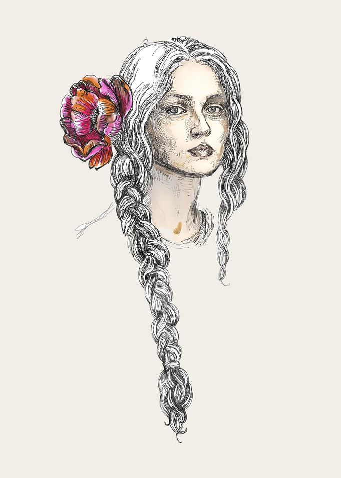 Woman With Braided Hair