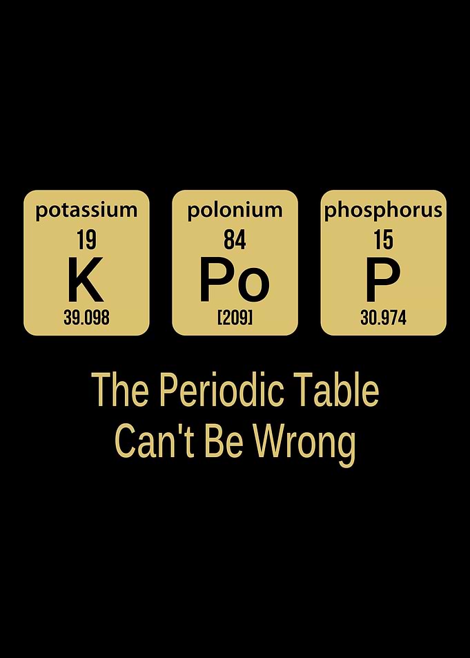 Kpop Periodic Table Seoul