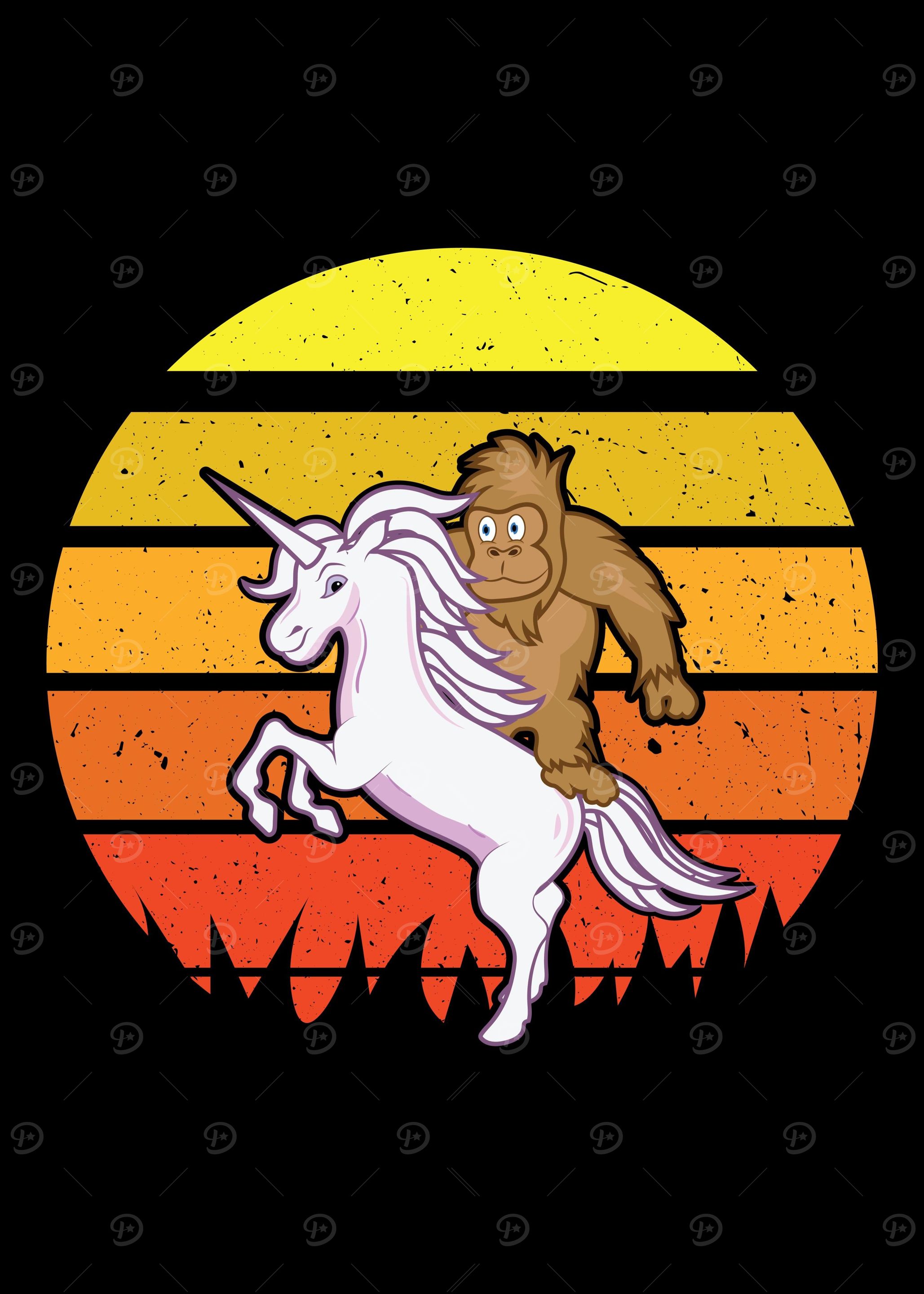 Funny Unicorn Bigfoot Gift