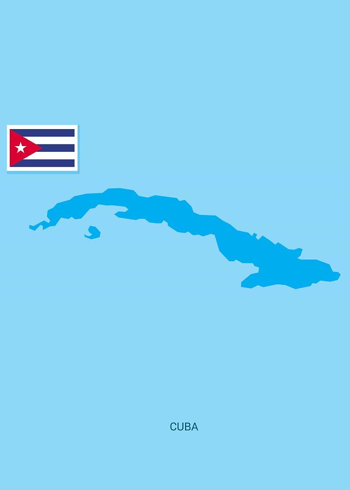 Cuba Land Map