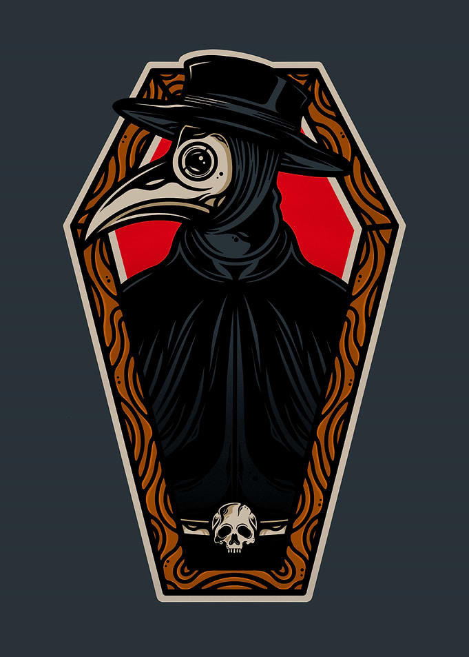 Plague Doctor Coffin Art