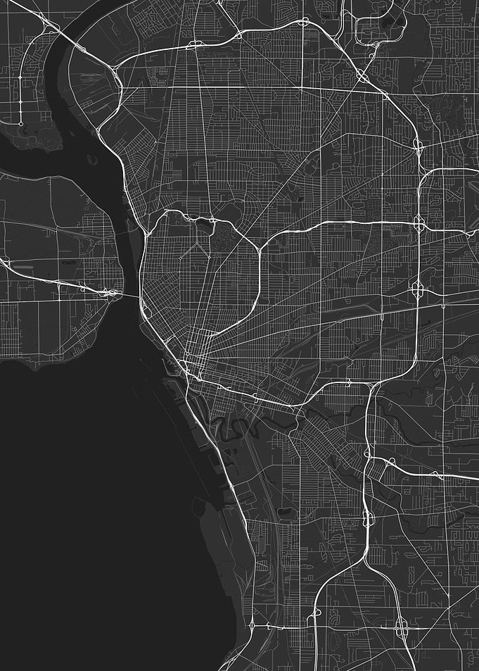 Buffalo USA Map