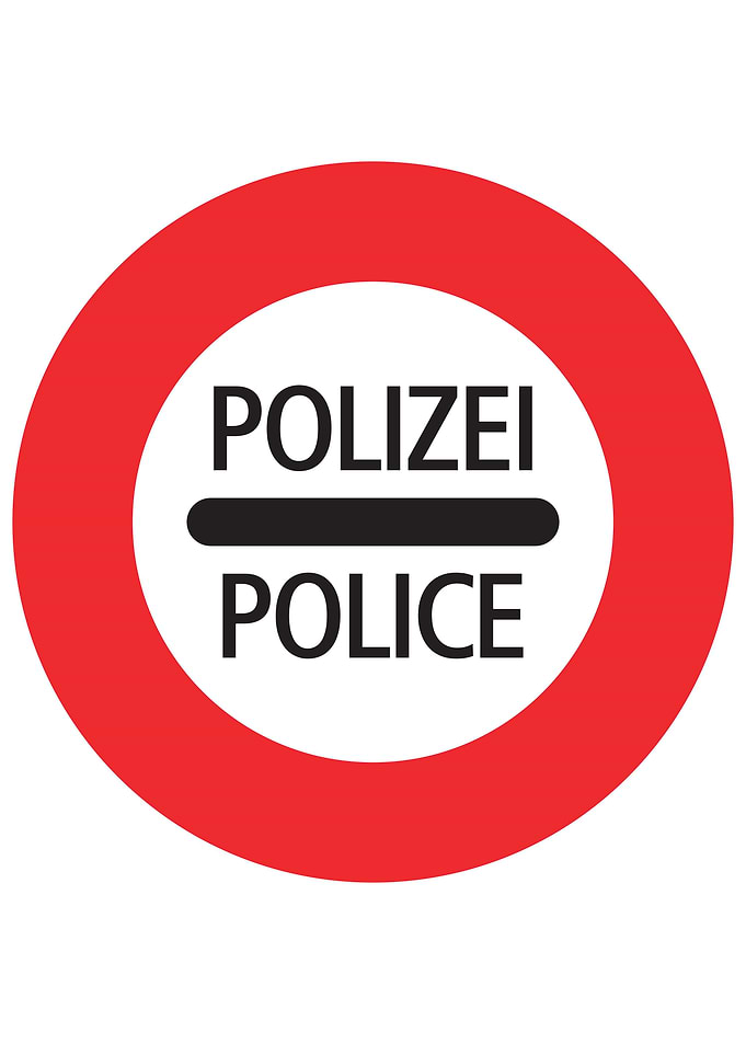 Swiss Road Sign