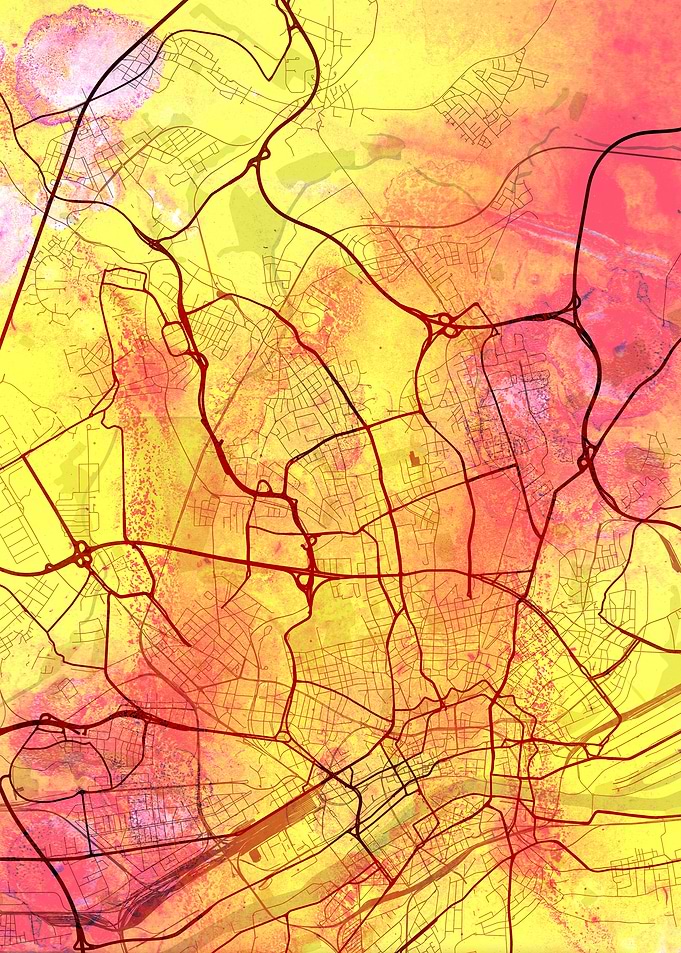 Frankfurt Street Map
