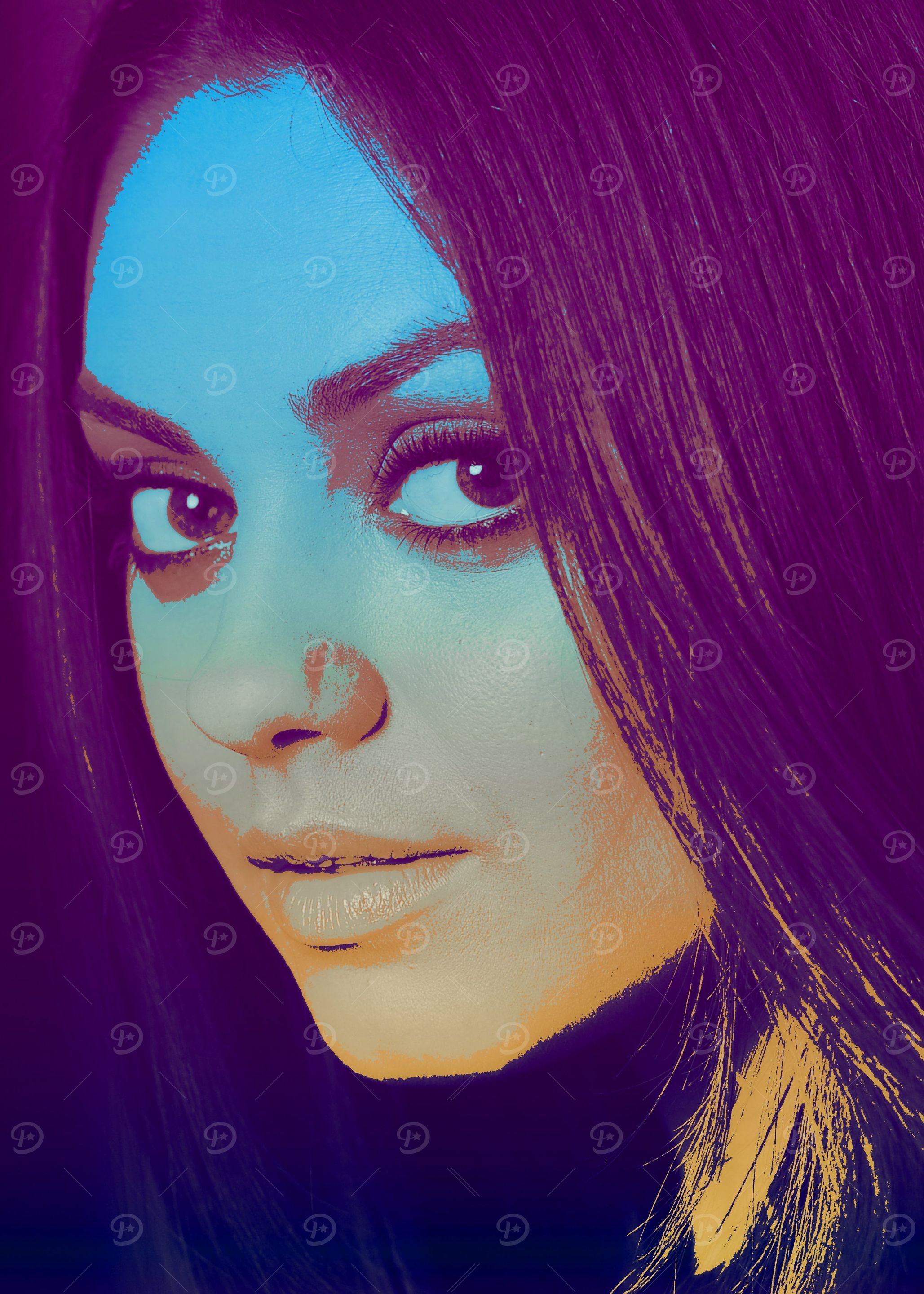 Mila Kunis Pop Art