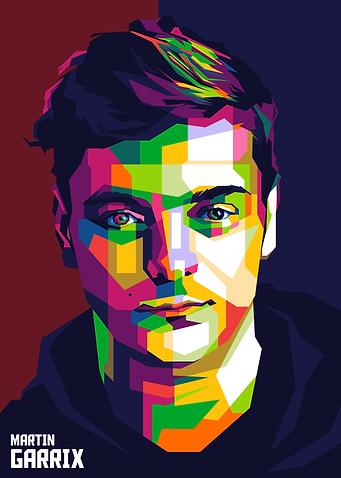 Martin Garrix Pop Art WPAP