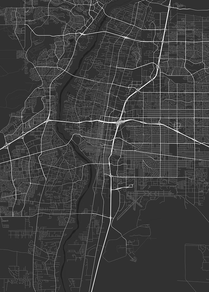 Albuquerque USA Map