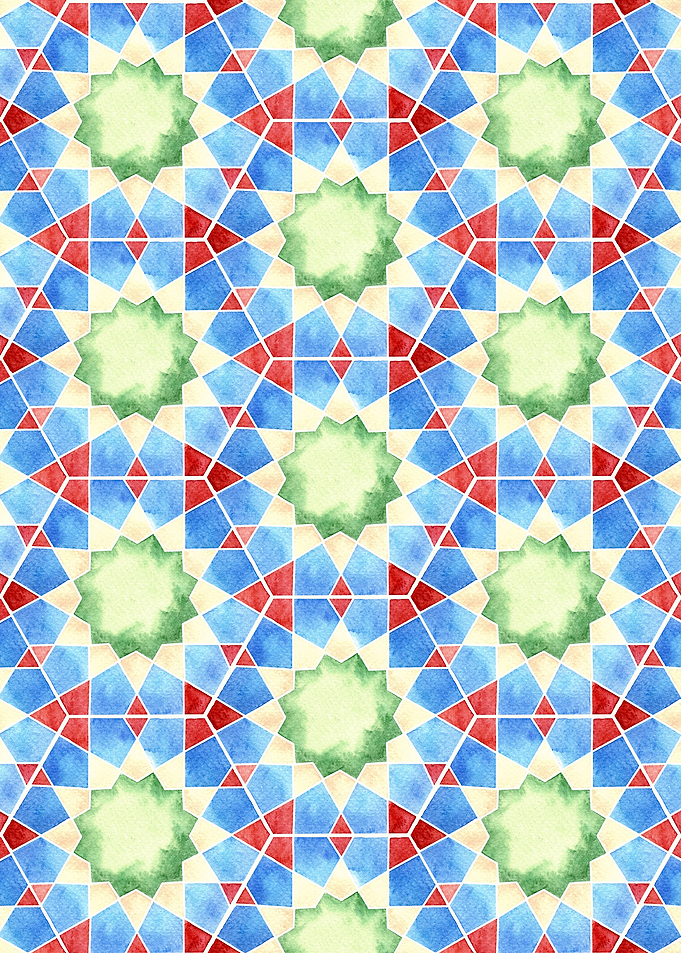 Floral Geometric Pattern01