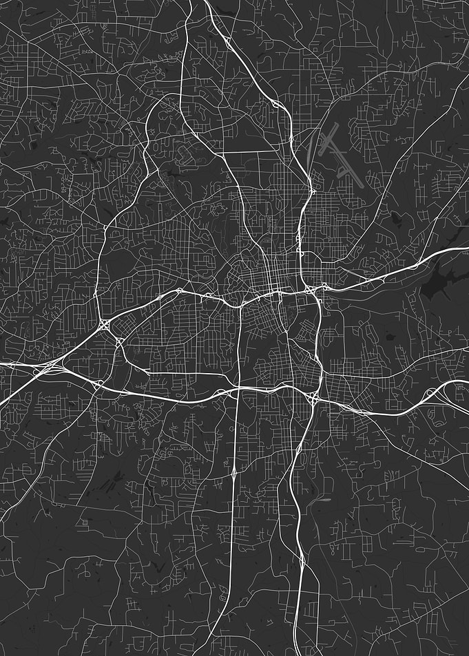 Winston Salem USA Map