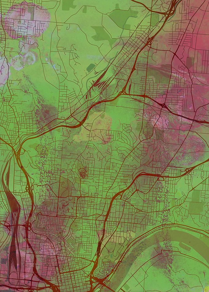 Cincinnati Street Map