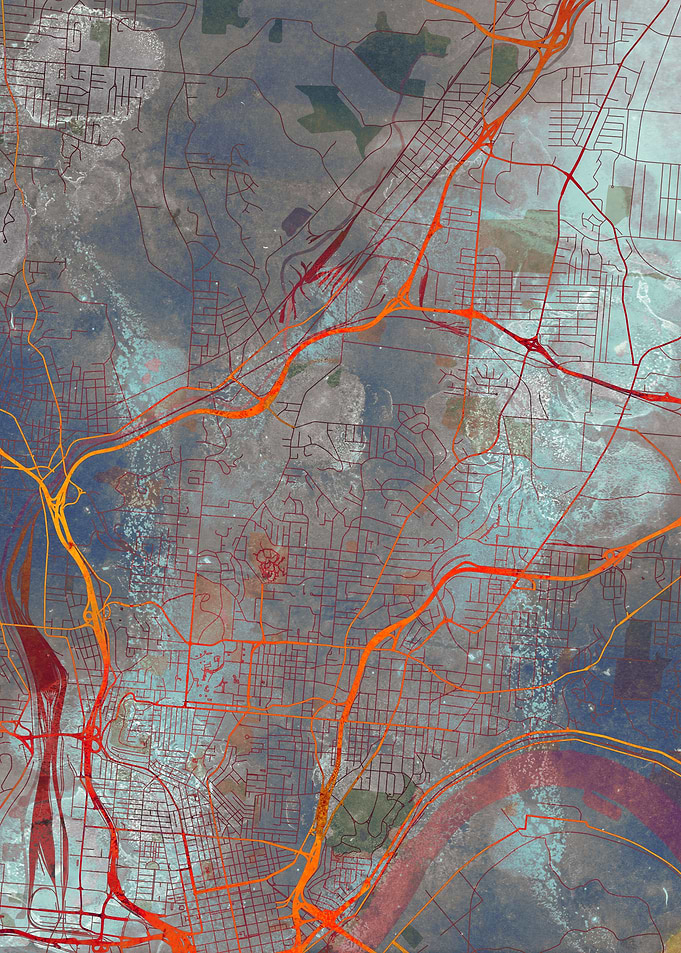 Cincinnati Street Map