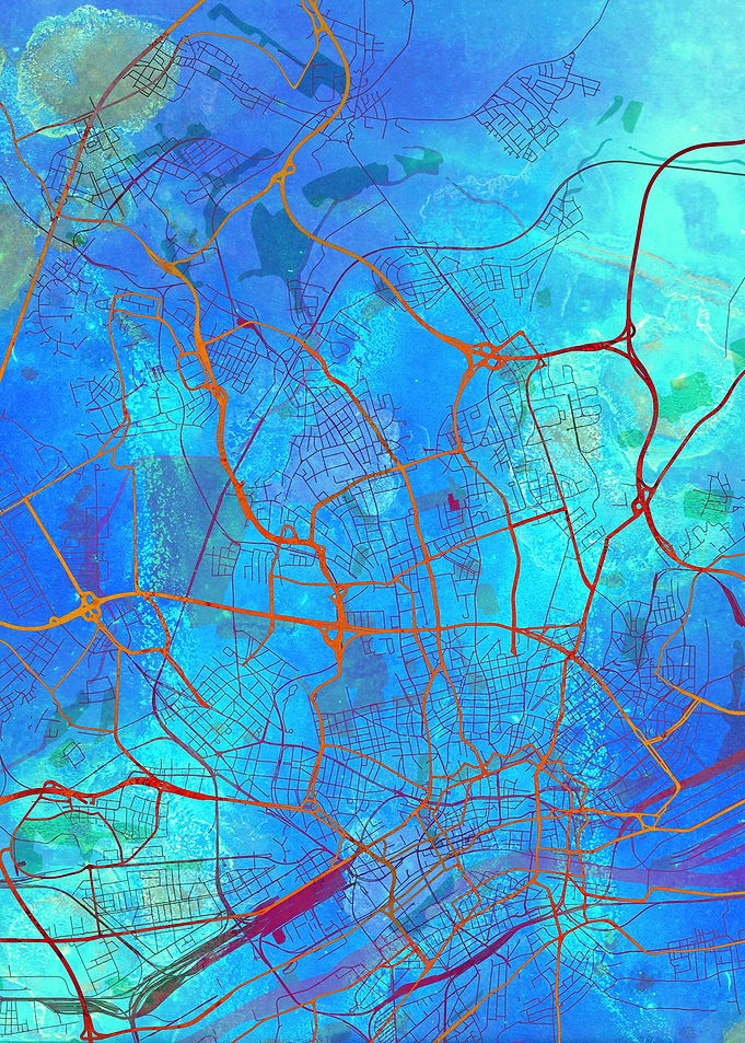 Frankfurt Street Map