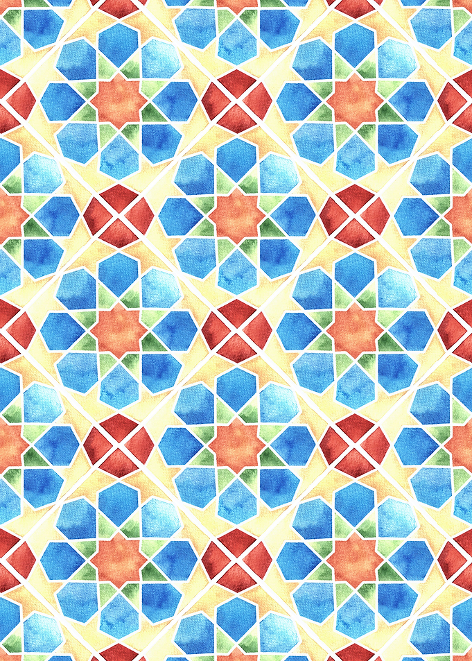 Floral Geometric Pattern04