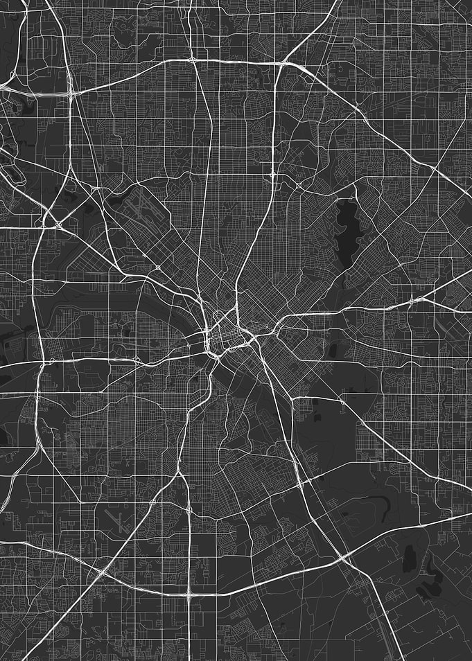 Dallas USA Map