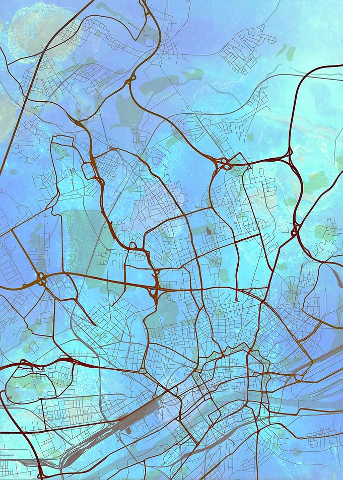 Frankfurt Street Map