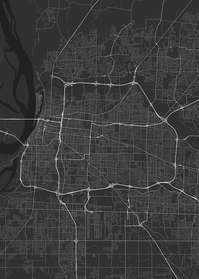 Memphis USA Map