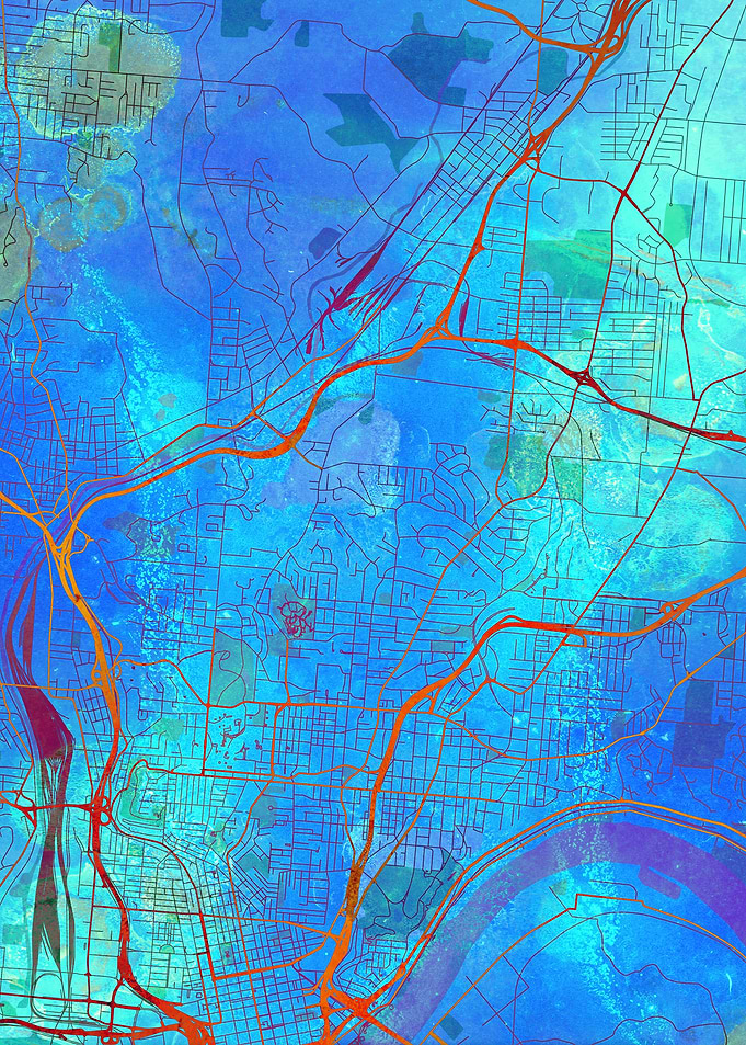 Cincinnati Street Map
