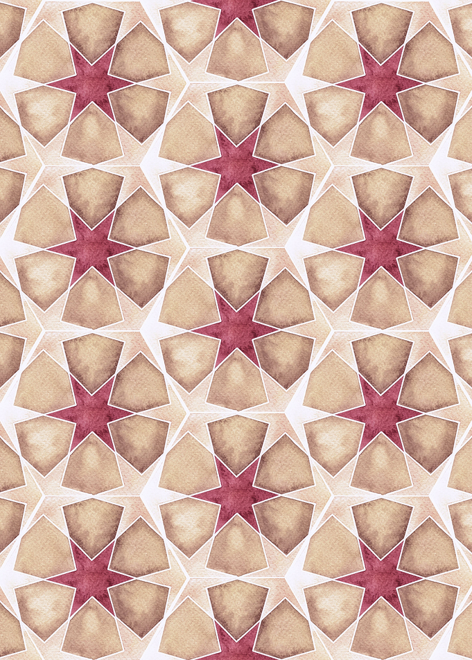Floral Geometric Pattern09