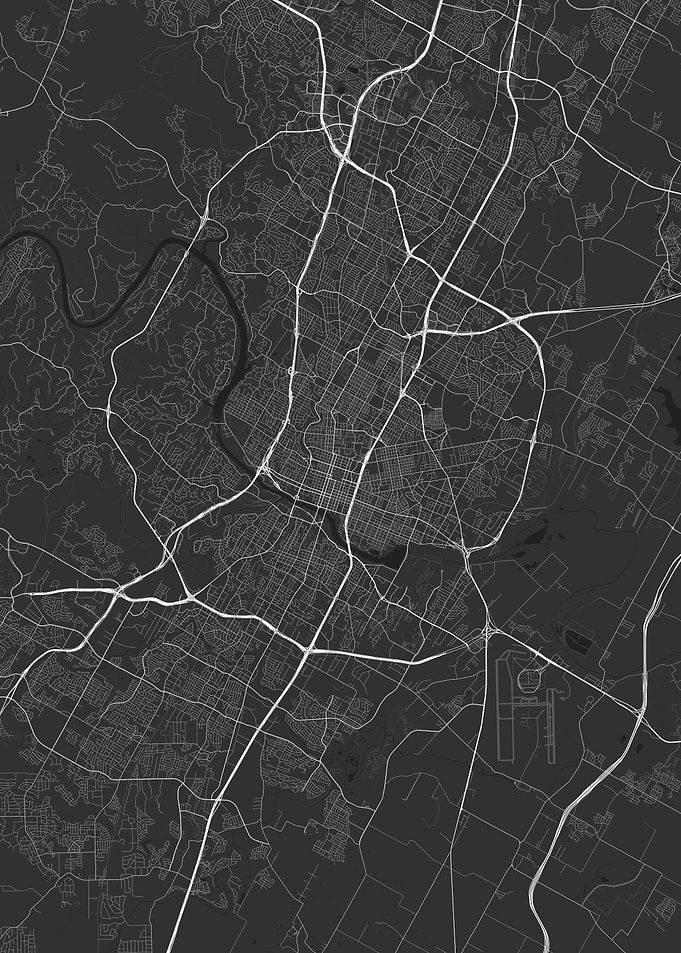 Austin USA Map