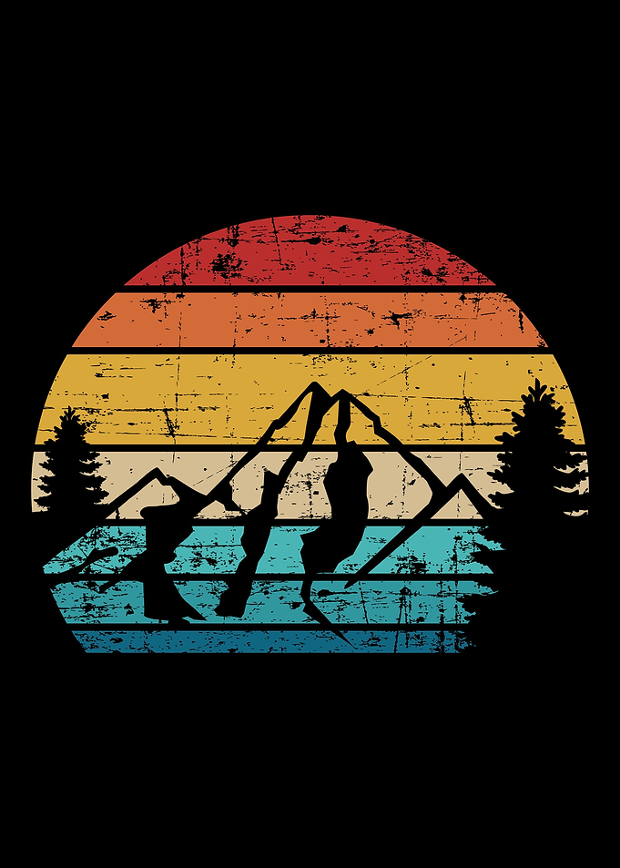 Mountains vintage Camping