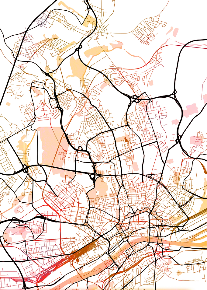 Frankfurt Street Map