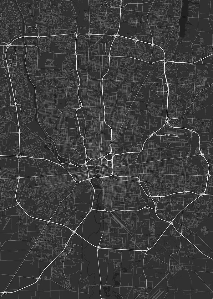 Columbus USA Map