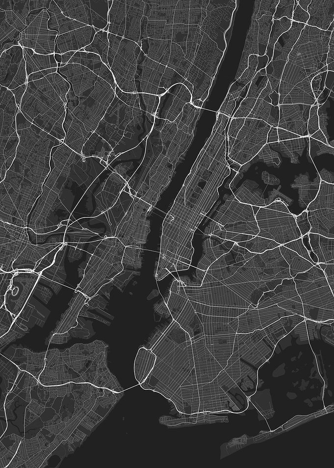 New York USA Map