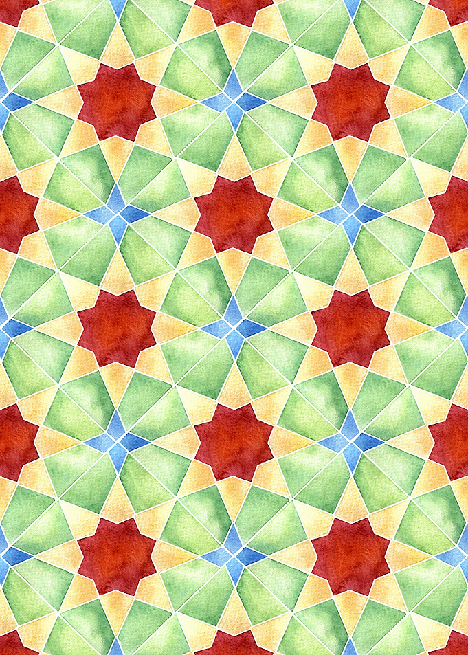 Floral Geometric Pattern10