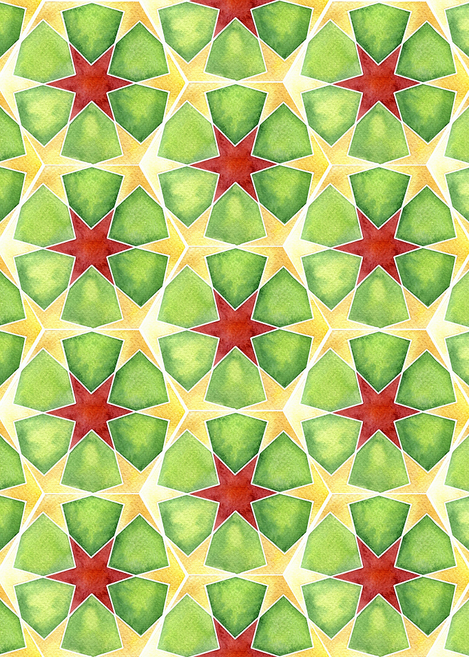 Floral Geometric Pattern07