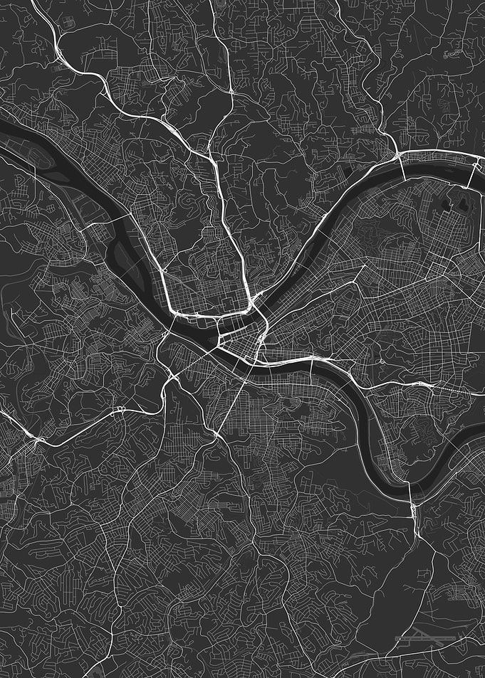 Pittsburgh USA Map