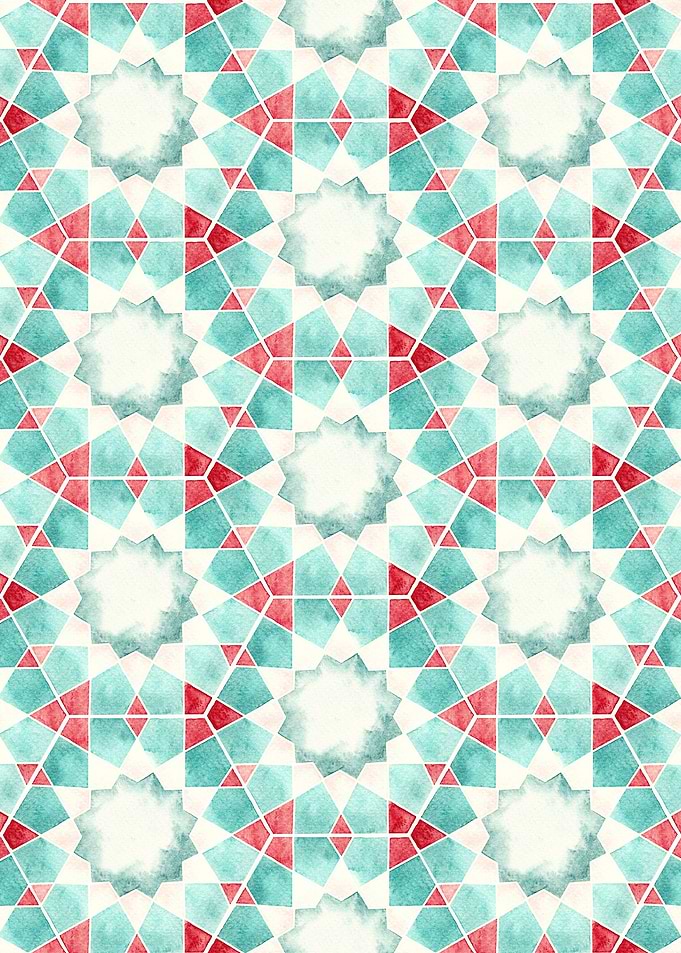 Floral Geometric Pattern02