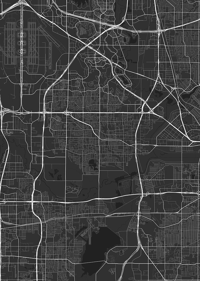 Irving USA Map