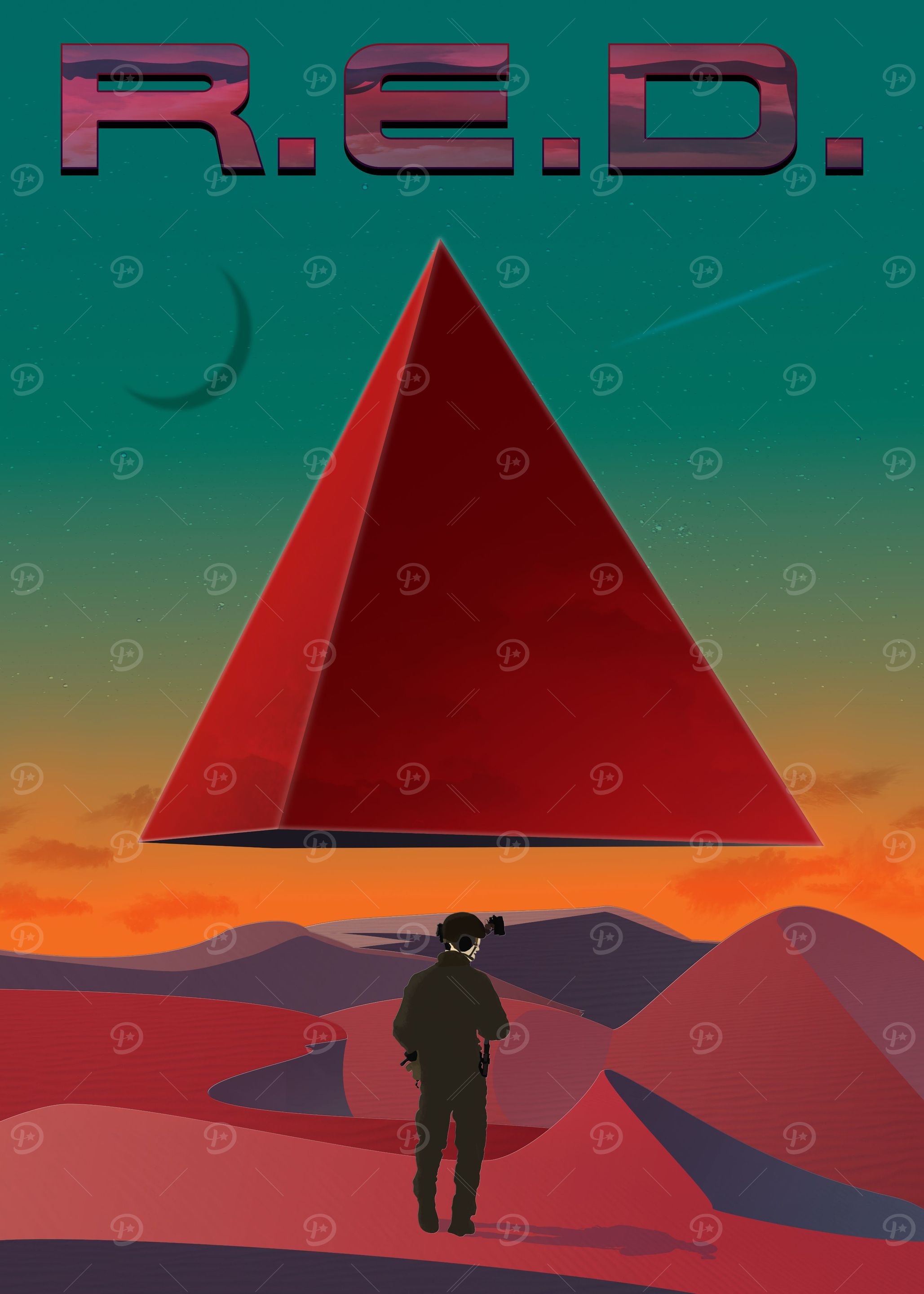 Red Friday military art