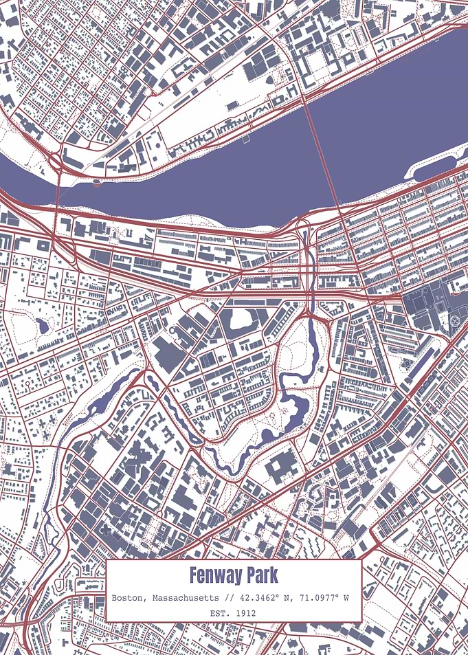 Fenway Park Map