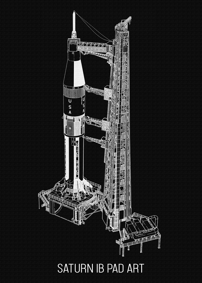 SATURN IB PAD ART