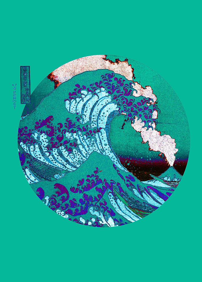 The Great Wave Colorful