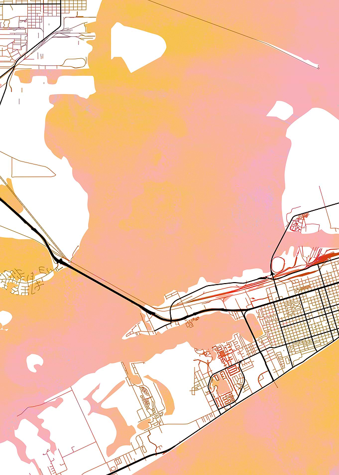 Galveston Street Map