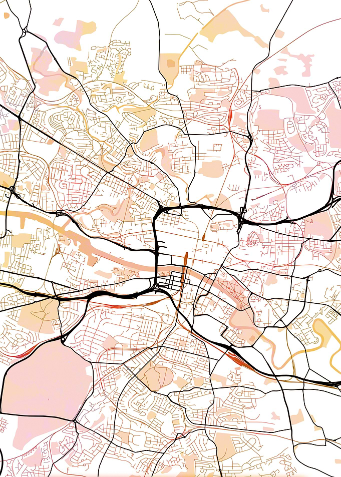 Glasgow Street Map