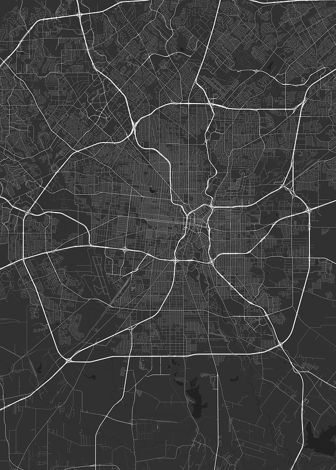 San Antonio USA Map