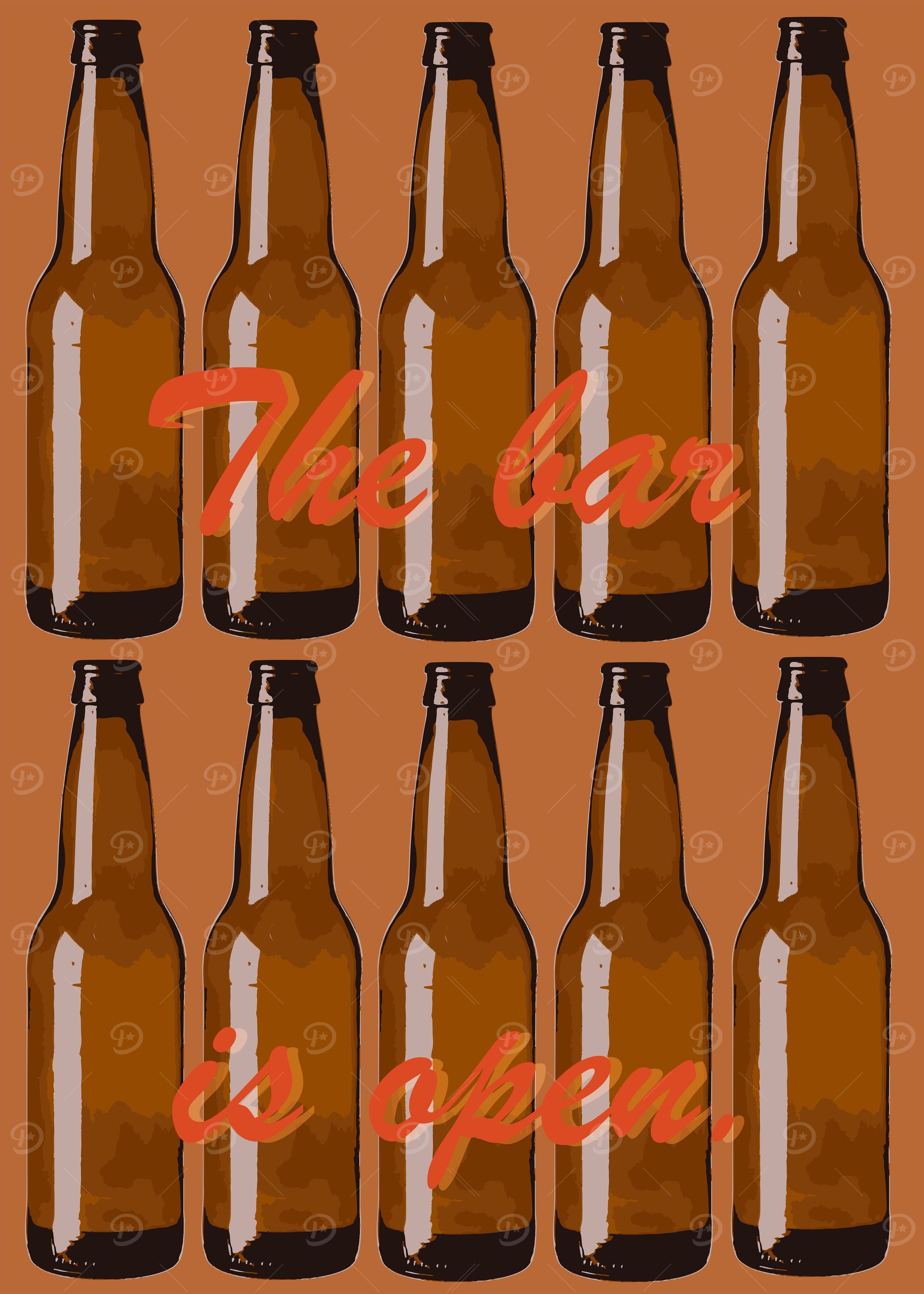 The bar is open