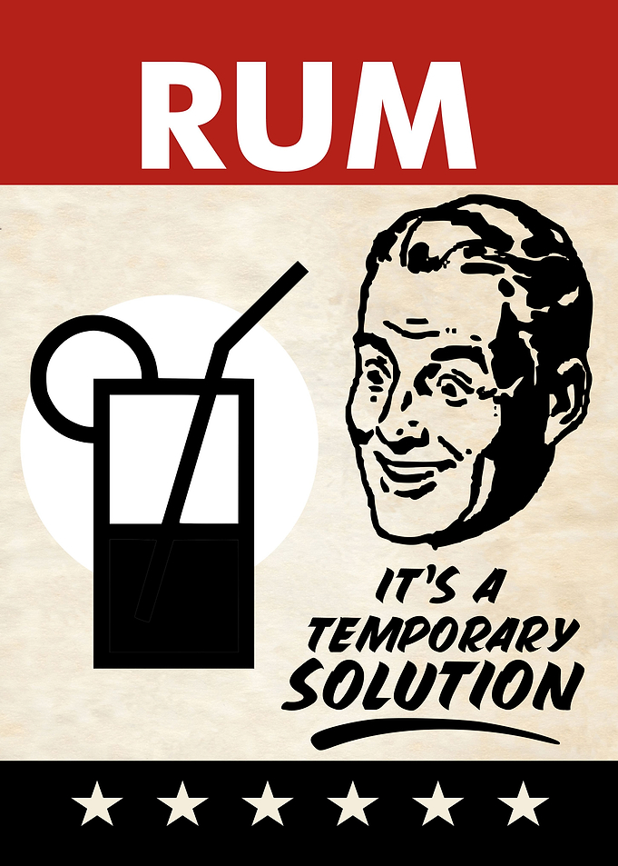 RUM SOLUTION MAN FUNNY