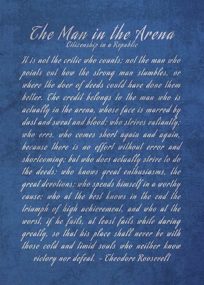 The Man in The Arena Quote