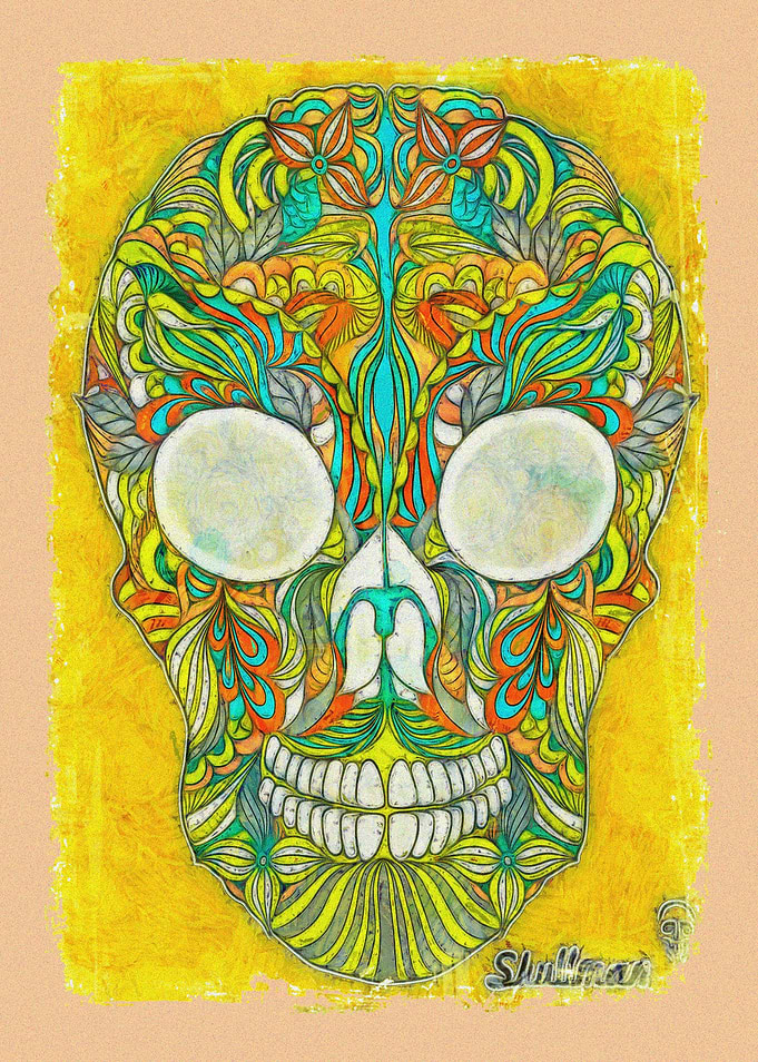 Colored Sugar Skull Image