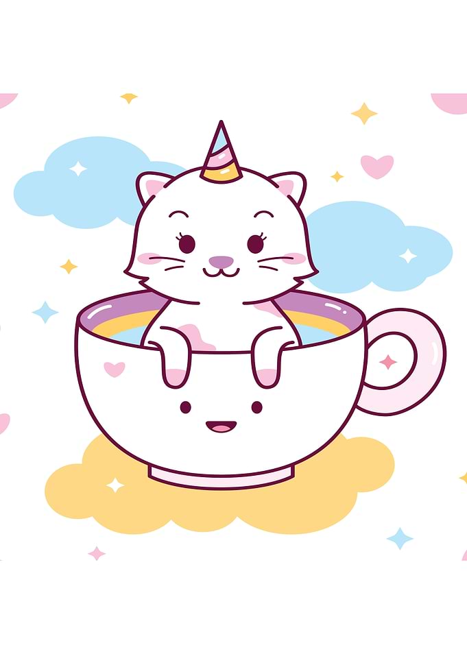 Caticorn Face Mask