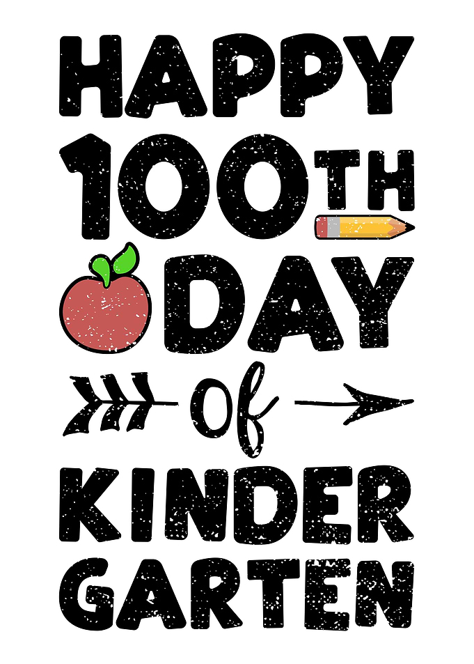 Happy 100th Day Of Kinderg
