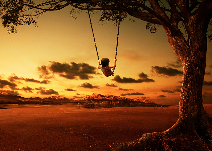 Woman Freedom Swinging Swi