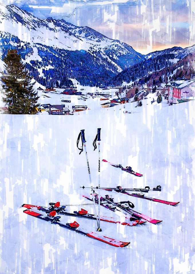 Ski Kit Abstract Austria