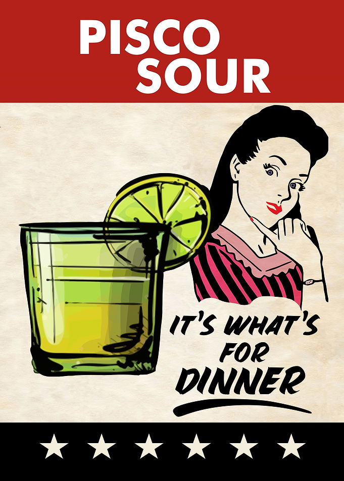 PISCO SOUR DINNER WOMAN