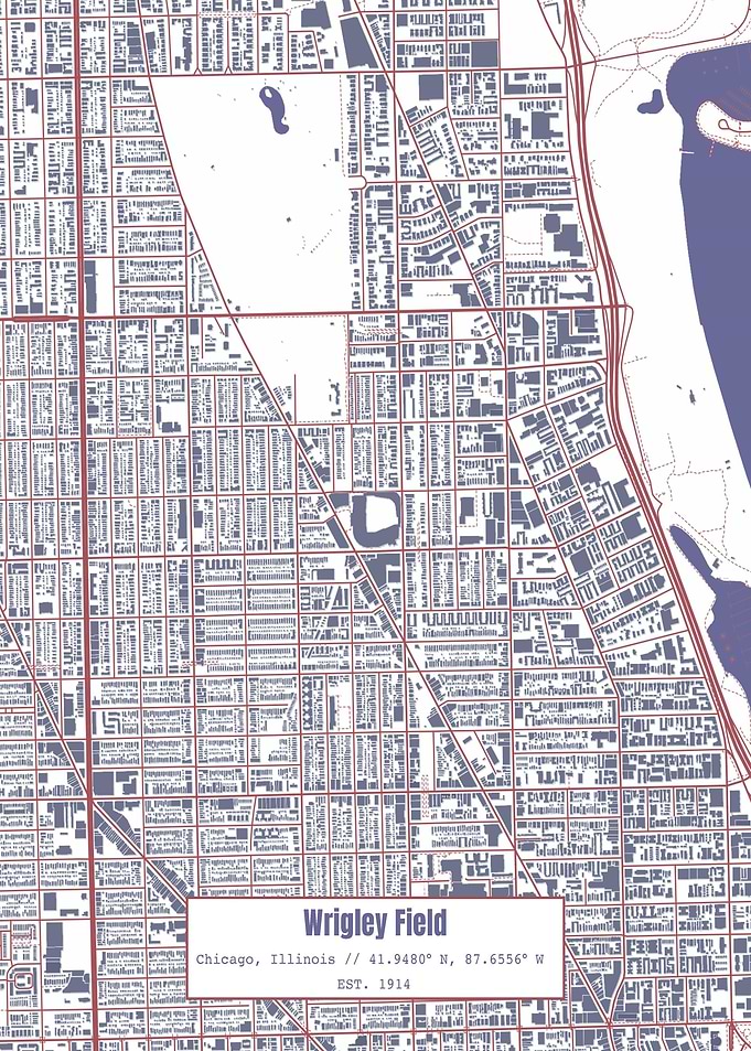Wrigley Field Map